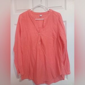 3/$15 Old Navy Coral Salmon Top Long Sleeve